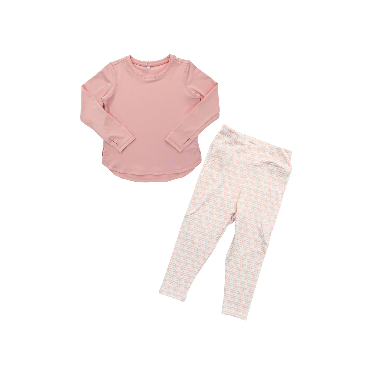 preorder GLP3174 Pink Long Sleeve Pants Girls Set