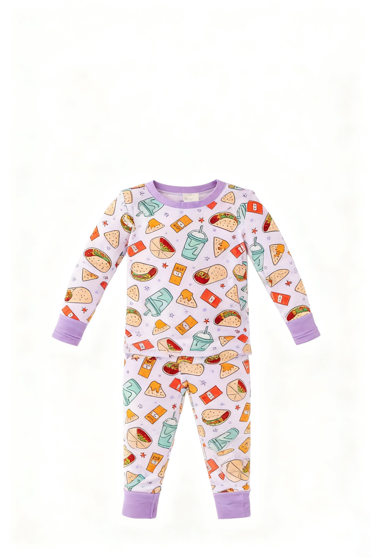 preorder GLP3258 Taco Purple Long Sleeve Pants Girls Pajamas
