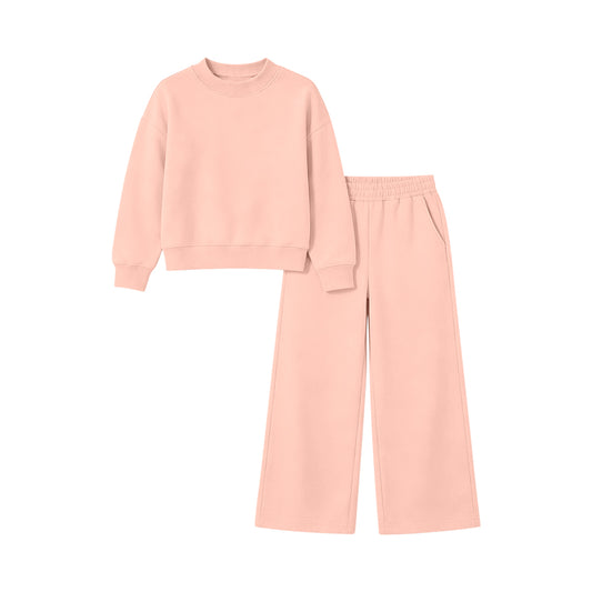 preorder GLP3471 Pink Long Sleeve Pants Girls Set