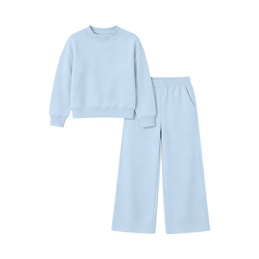 preorder GLP3472 Blue Long Sleeve Pants Girls Set