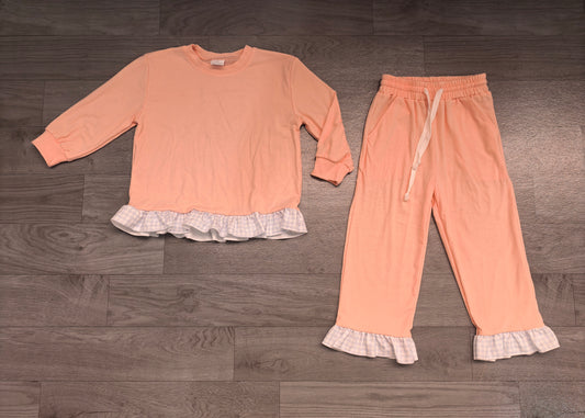 preorder Samples GLP3754 Pink Long Sleeve Pants Girls Set