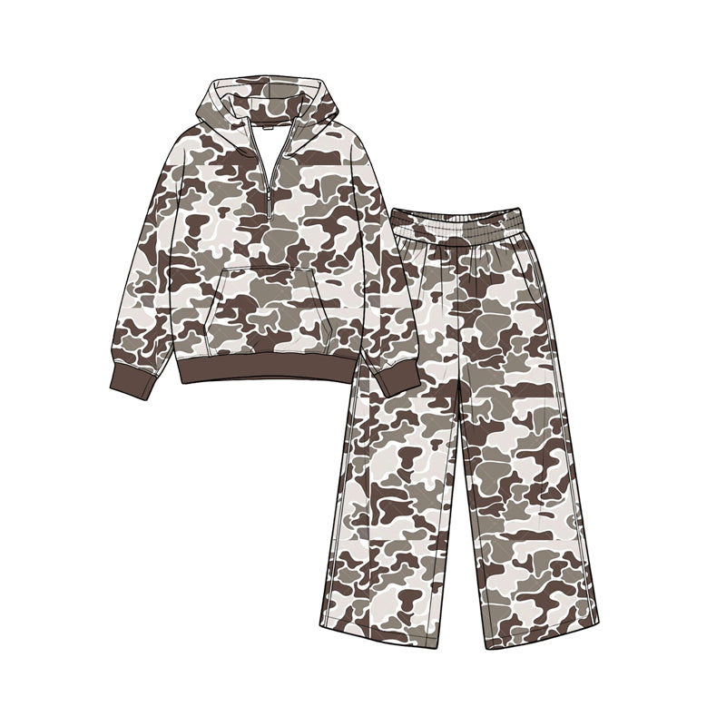 preorder GLP3764 Hunting Pocket Hoodie Long Sleeve Pants Girls Set