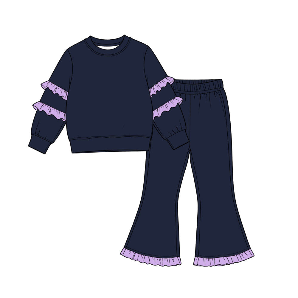 preorder Solid Color Girls Set Sibling Clothes