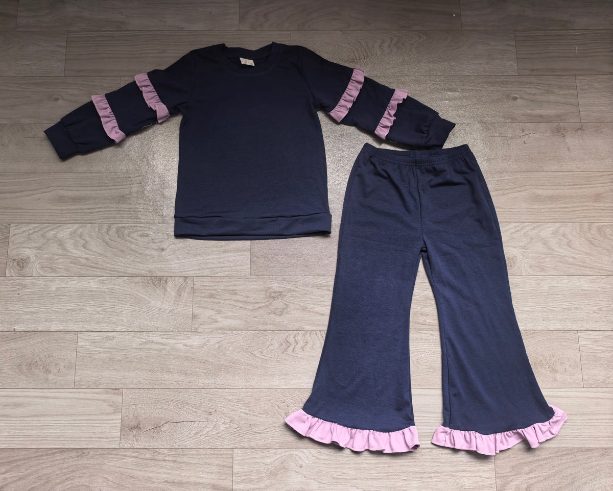 preorder Solid Color Girls Set Sibling Clothes