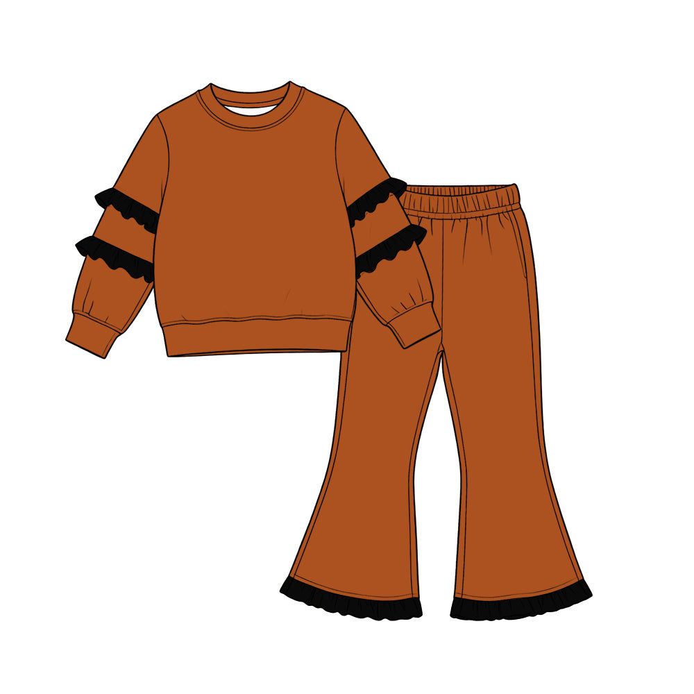 preorder Solid Color Girls Set Sibling Clothes