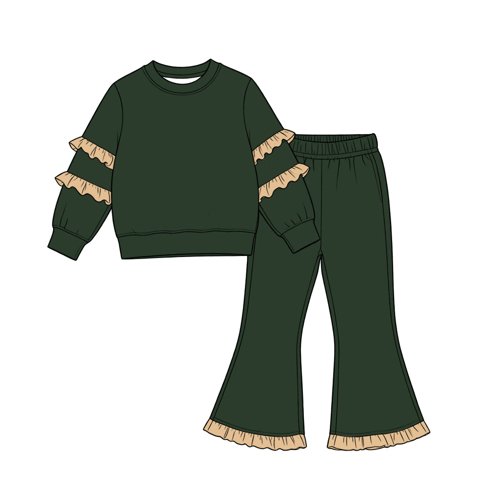 preorder Solid Color Girls Set Sibling Clothes