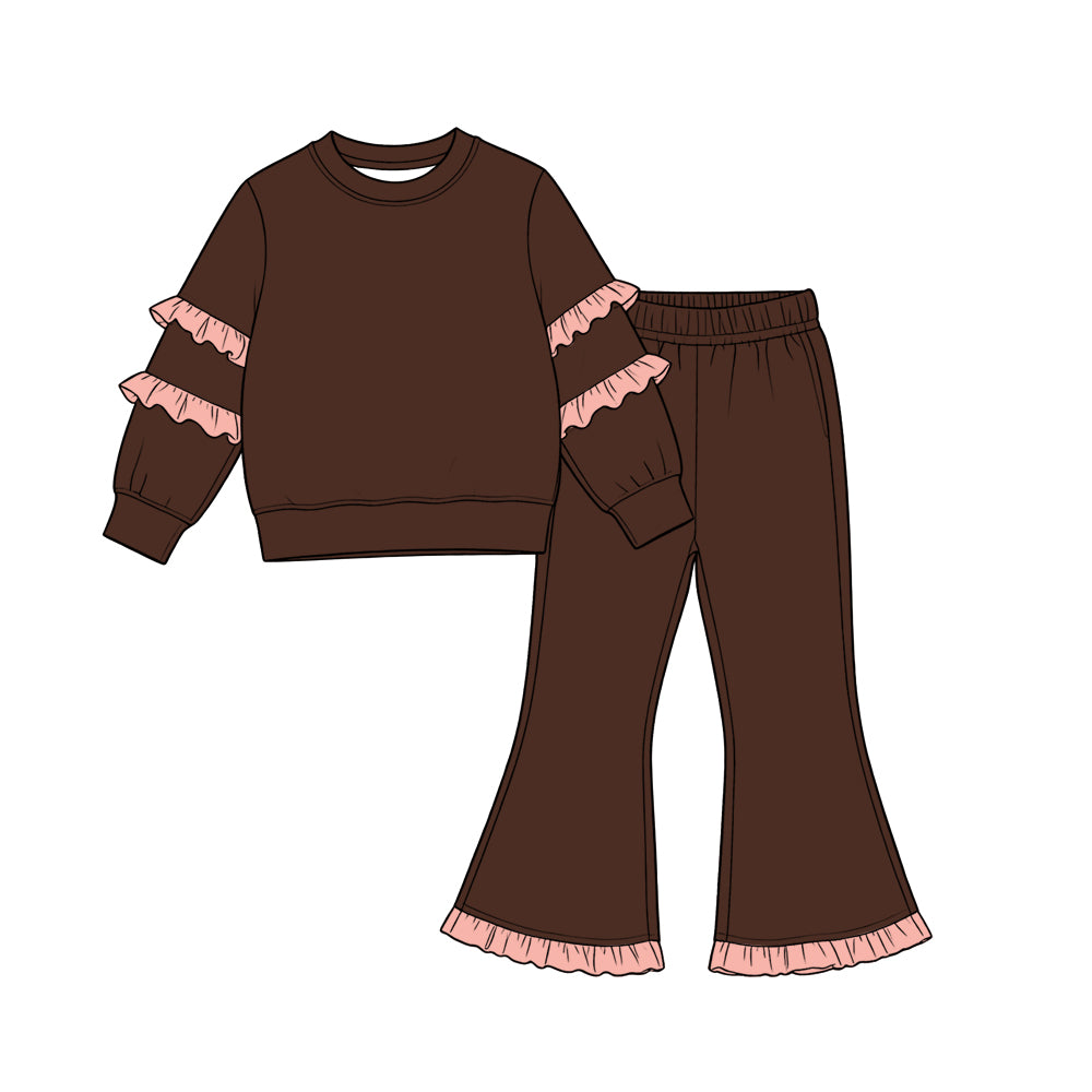 preorder Solid Color Girls Set Sibling Clothes