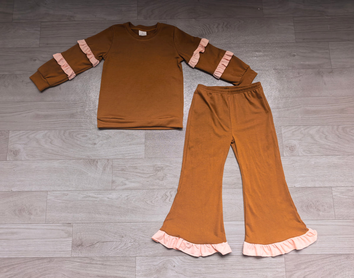 preorder Solid Color Girls Set Sibling Clothes