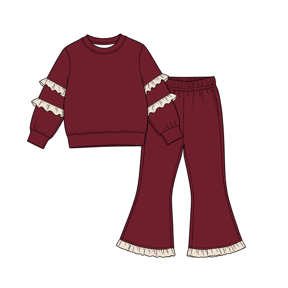 preorder Solid Color Girls Set Sibling Clothes