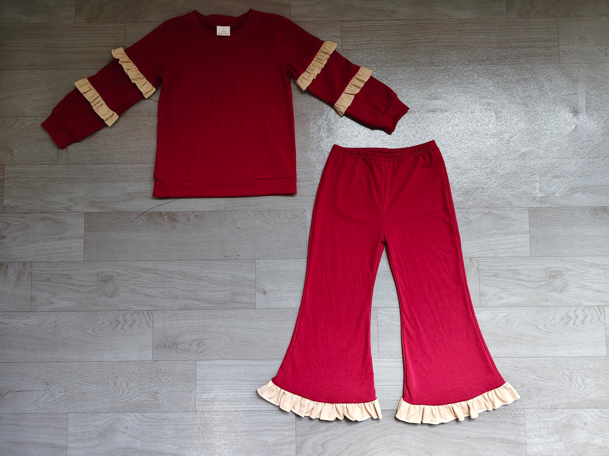 preorder Solid Color Girls Set Sibling Clothes