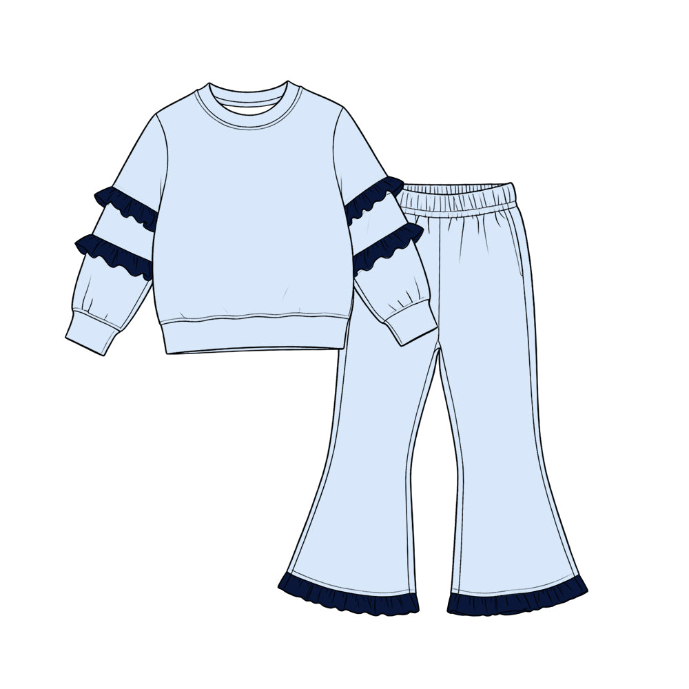 preorder Solid Color Girls Set Sibling Clothes