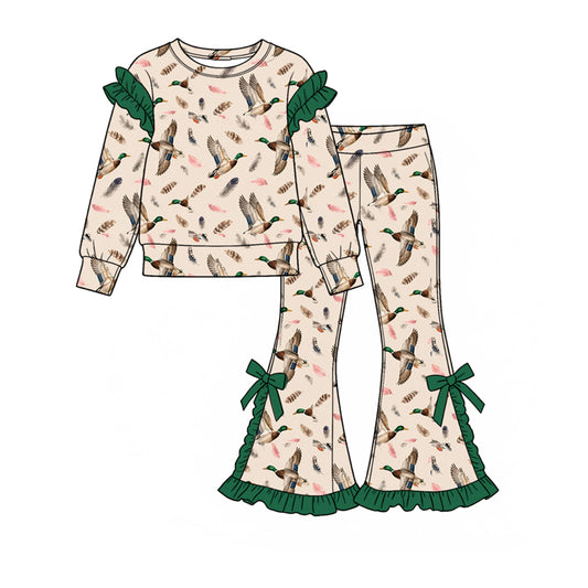 preorder GLP3899 Hunting Deer Long Sleeve Pants Girls Set