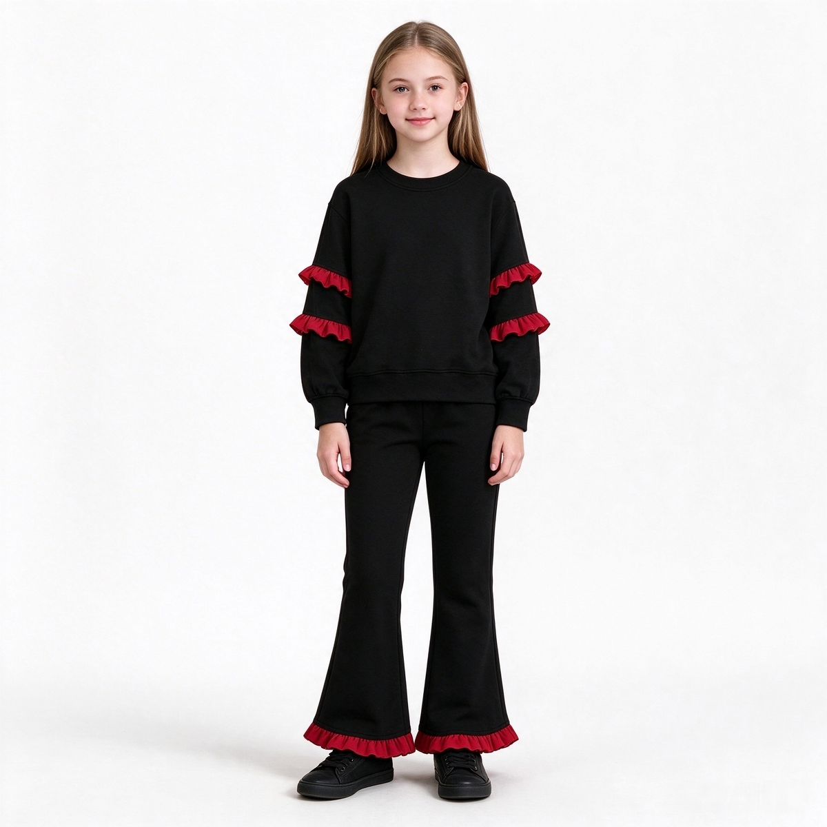 preorder Cotton Ruffles Girls Set Sibling Clothes