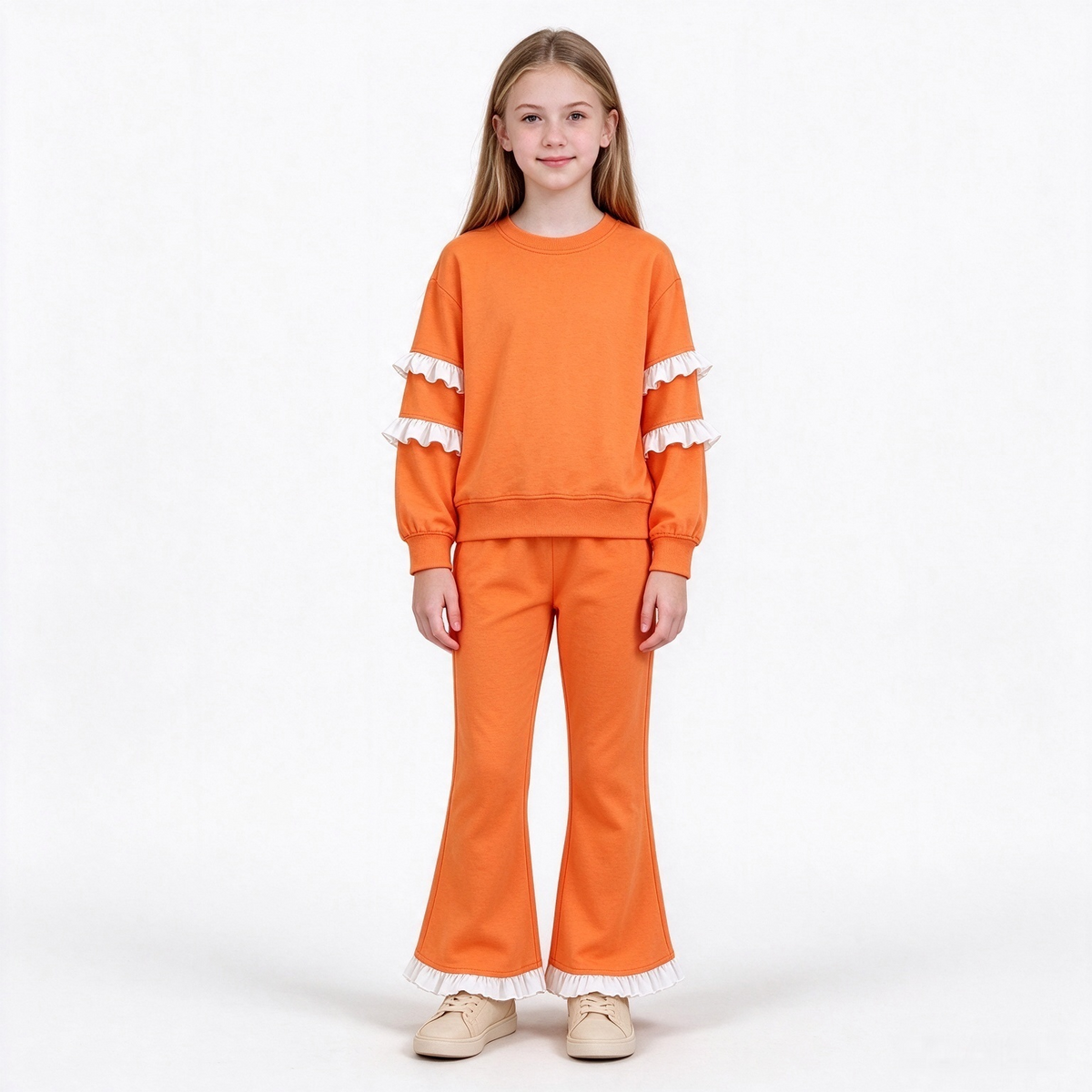 preorder Cotton Ruffles Girls Set Sibling Clothes