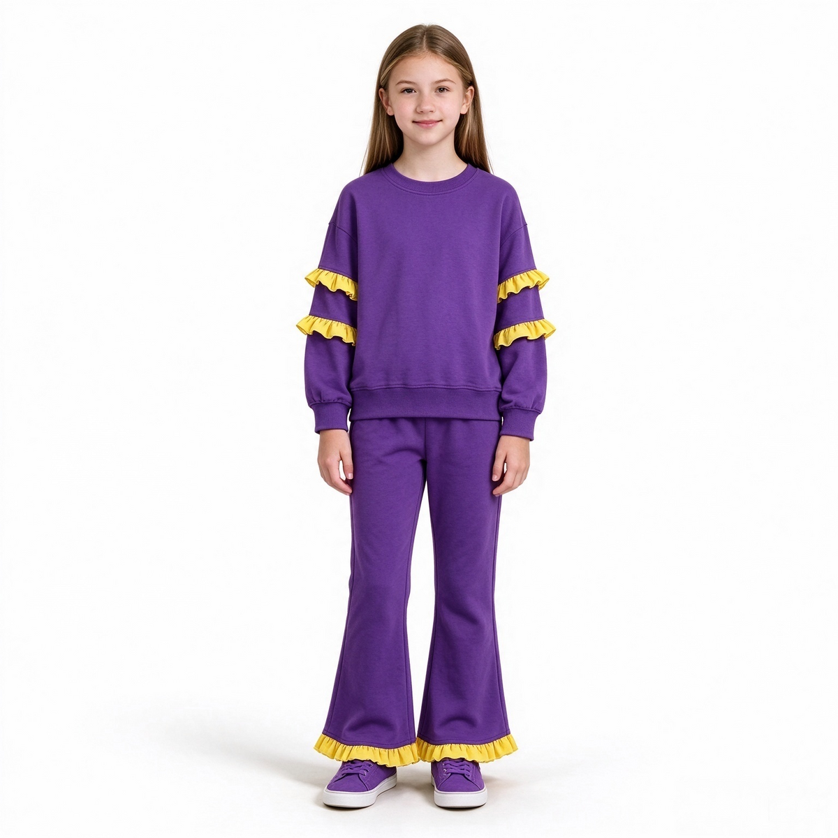 preorder Cotton Ruffles Girls Set Sibling Clothes