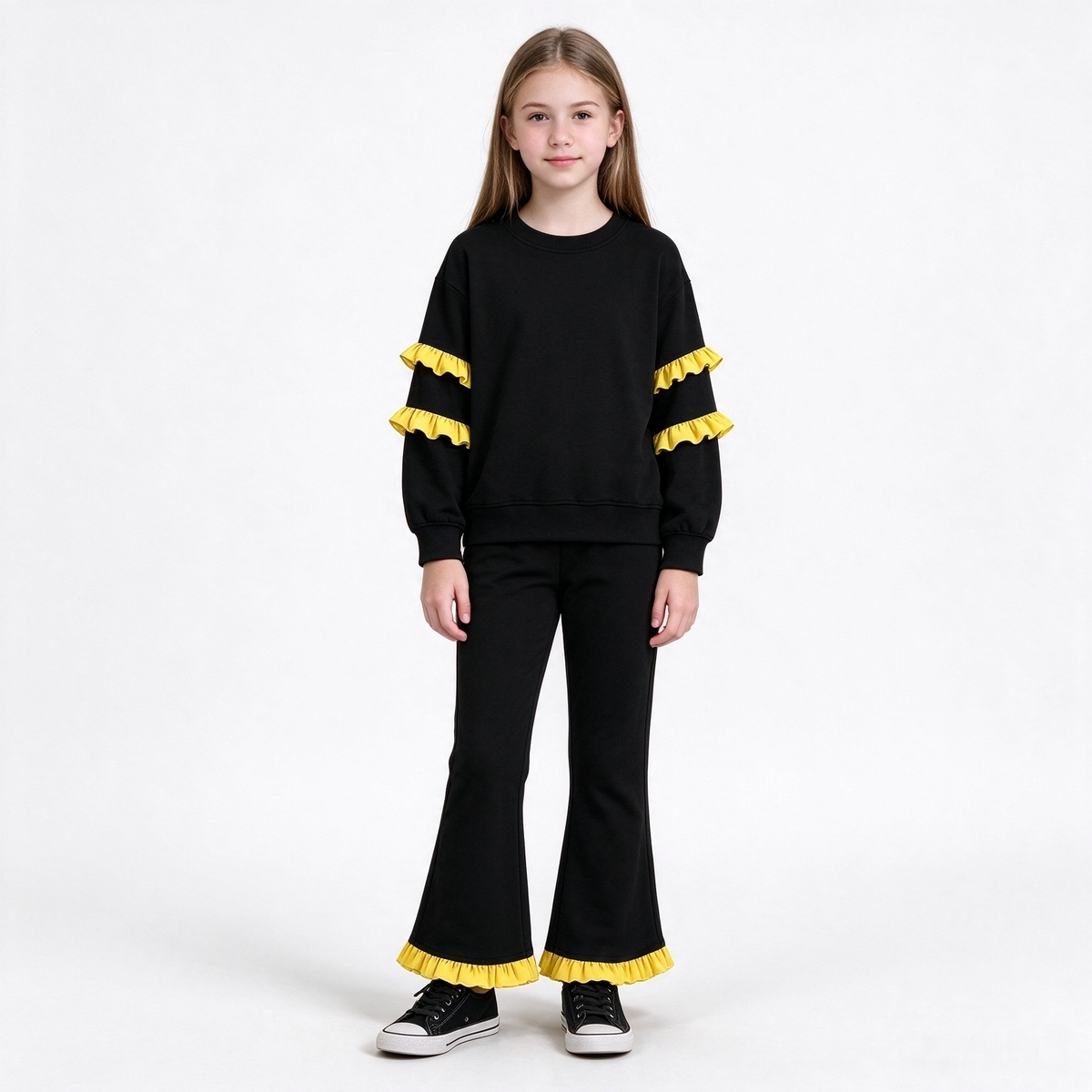 preorder Cotton Ruffles Girls Set Sibling Clothes