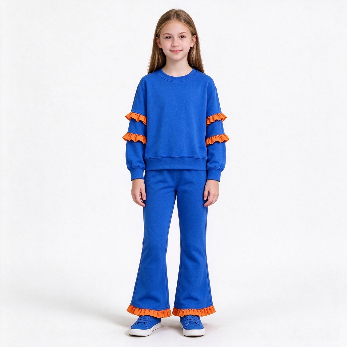 preorder Cotton Ruffles Girls Set Sibling Clothes