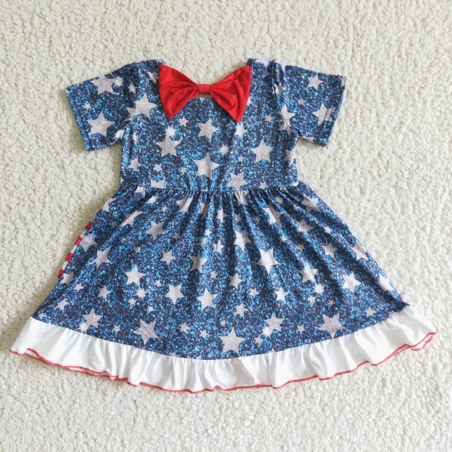 GSD0033 4th Of July Baby Girls Twirl Dress