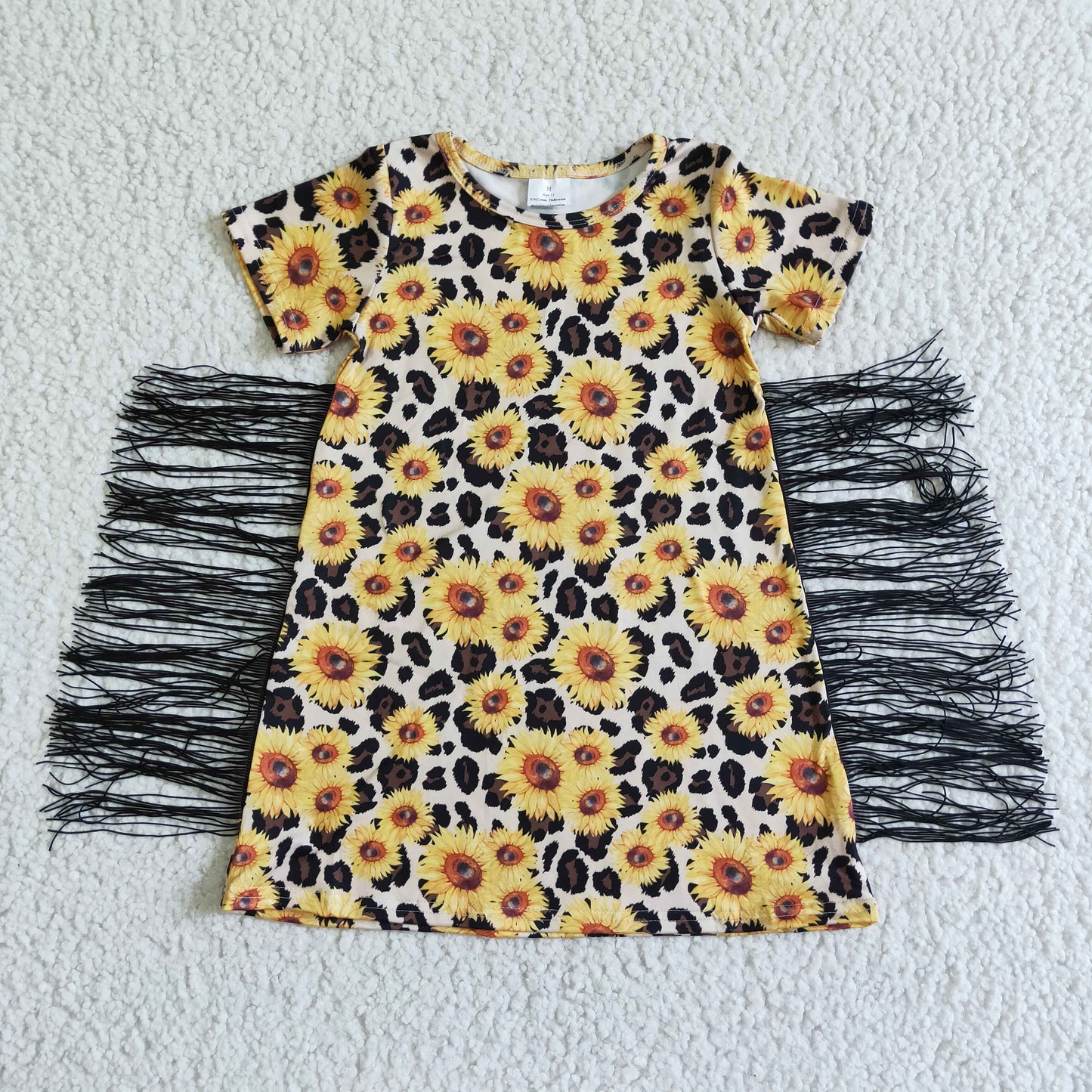 GSD0055 Sunflower Leopard Print Dress