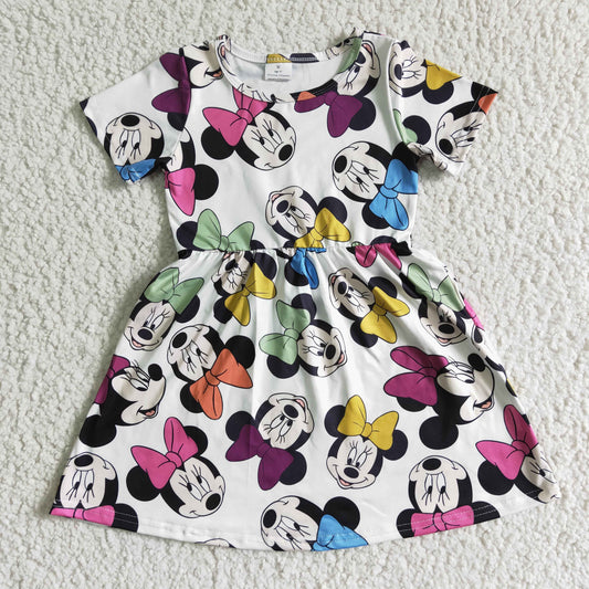 GSD0086 Cartoon M mouse Girls Dress