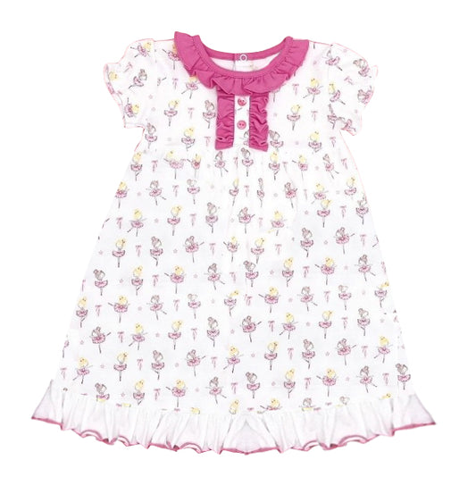 preorder GSD0492 Dance girl short sleeve girls dress