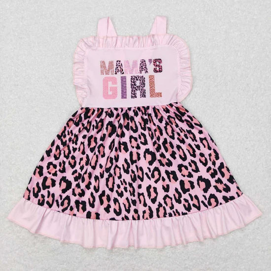 Mama's Girl Pink Leopard RTS sibling clothes