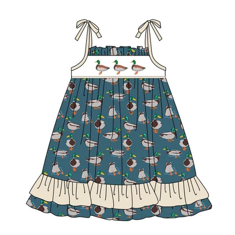 preorder GSD0891 Mallard dark blue girls Summer dress