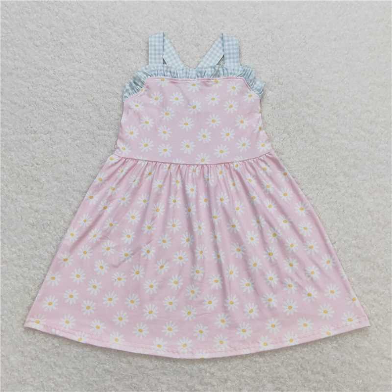 pink flowers floral Summer Sibling Clothes RTS