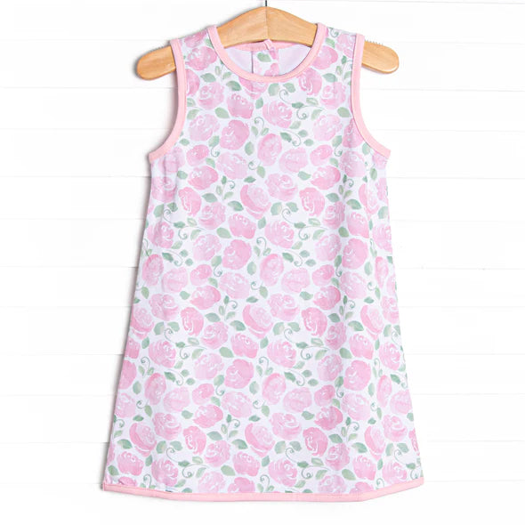 preorder GSD1046 blue little flowers sleeveless girls dress