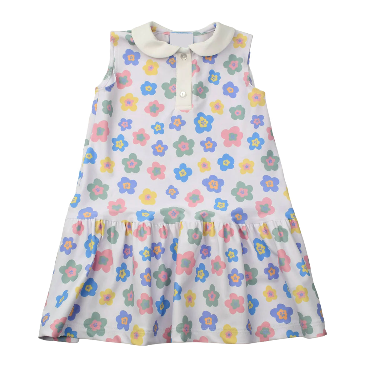 preorder GSD1196 multi color flowers sleeveless floral girls dress