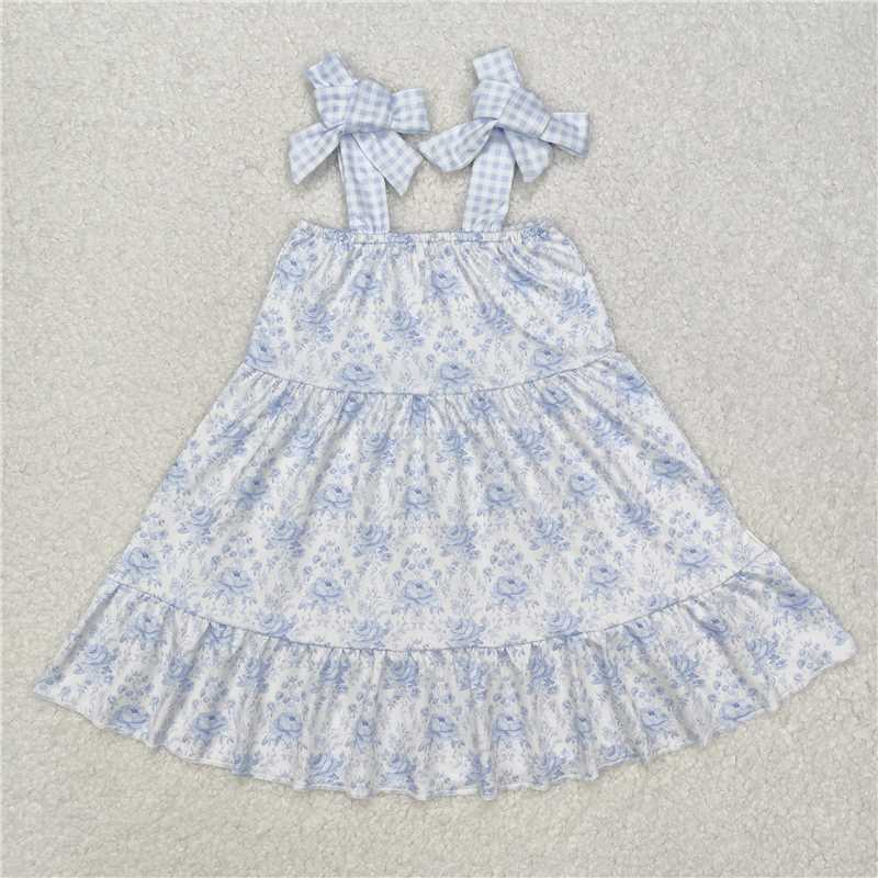 purple flowers floral Sibling Clothes RTS