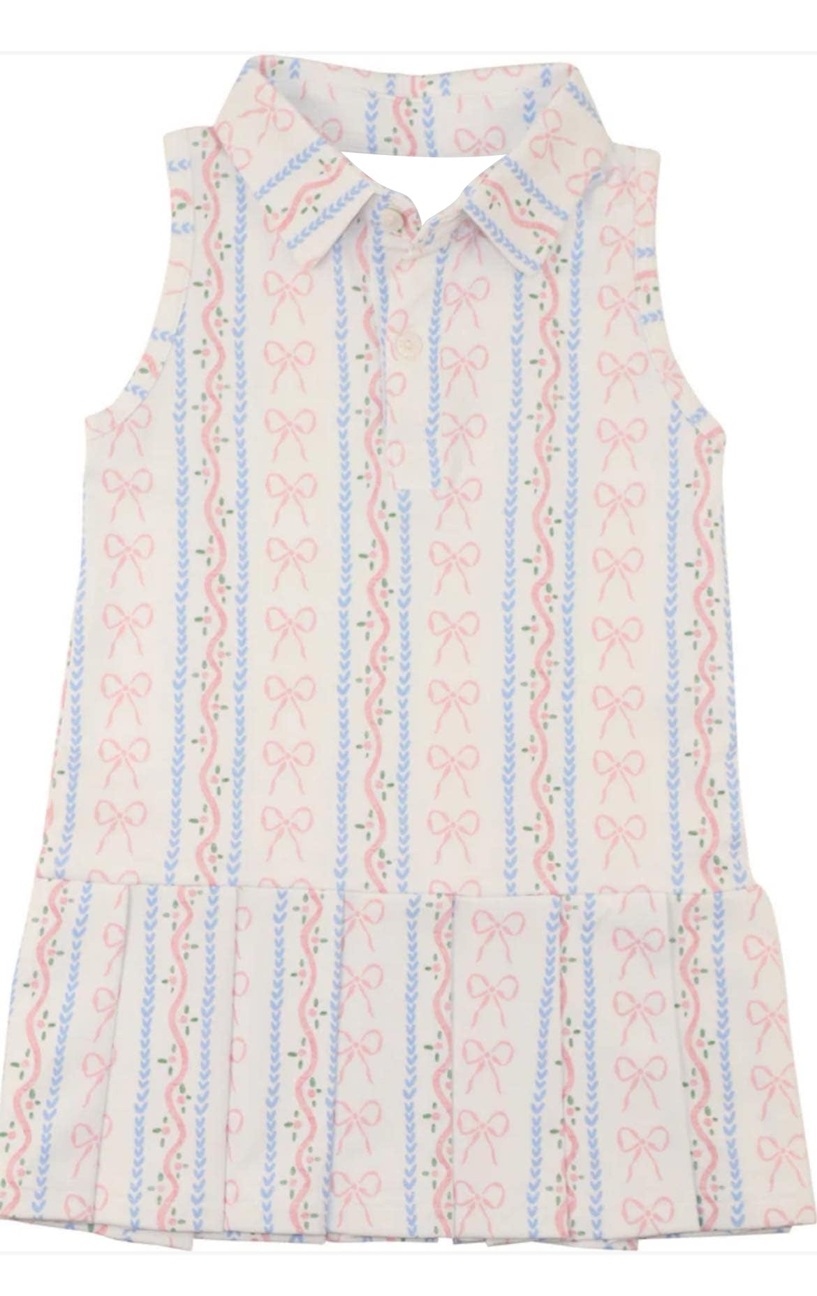 preorder GSD2484 pink bows sleevless girls dress