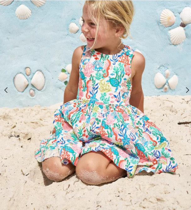 preorder GSD2508 tortoise shell colorful sleeveless girls dress