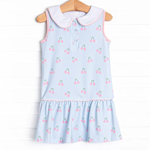 preorder GSD2634 pink berry blue sleeveless girls dress