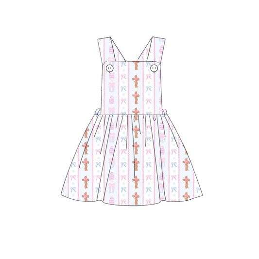 preorder GSD2880 Easter cross bows pink girls dress
