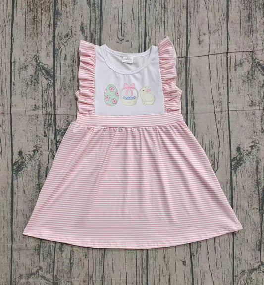 preorder samples GSD2957 Easter bunny rabbit egg pink sleeveless girls dress