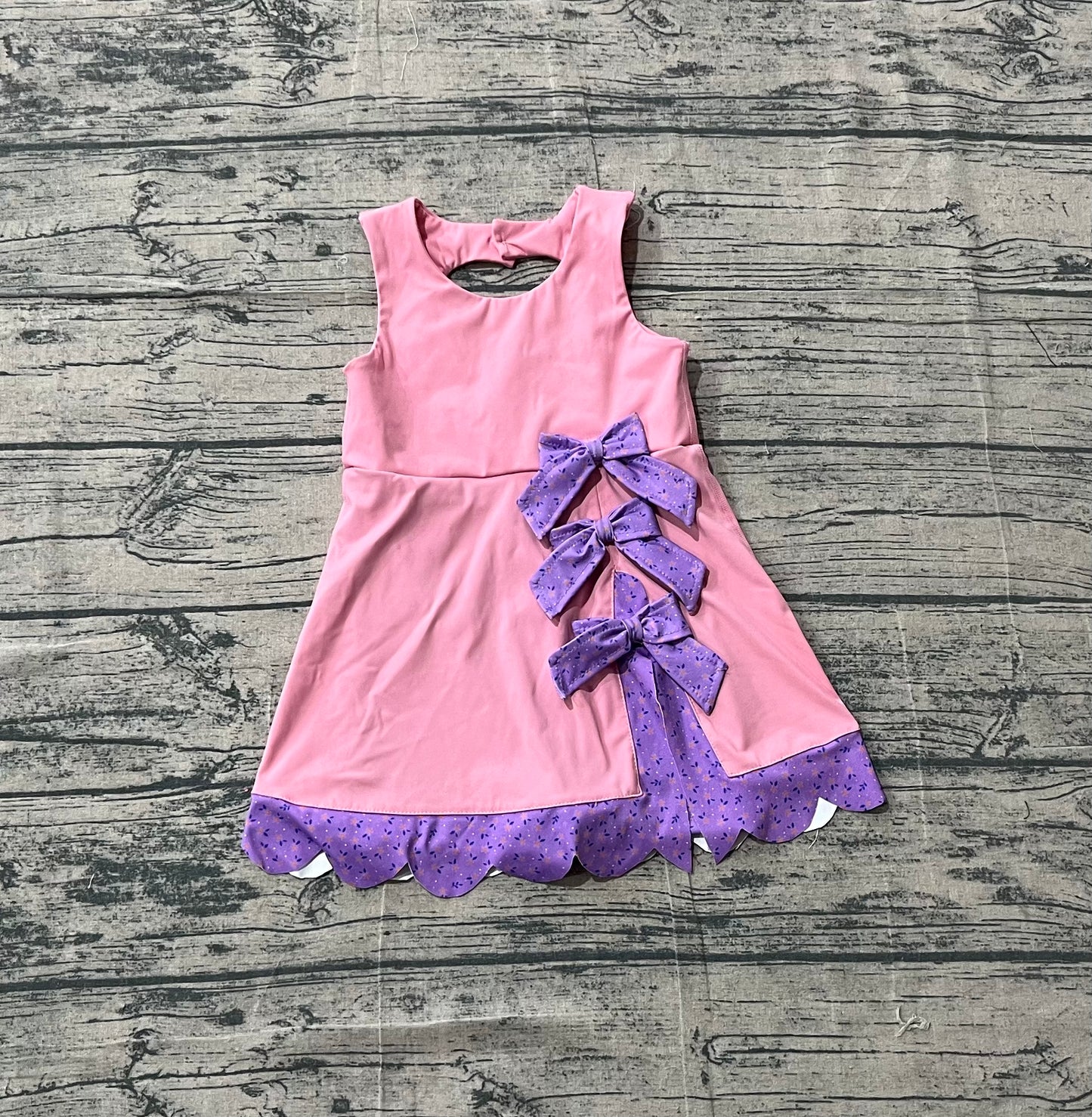 preorder Samples GSD3028 Yoga Pink Sleeveless Girls Dress