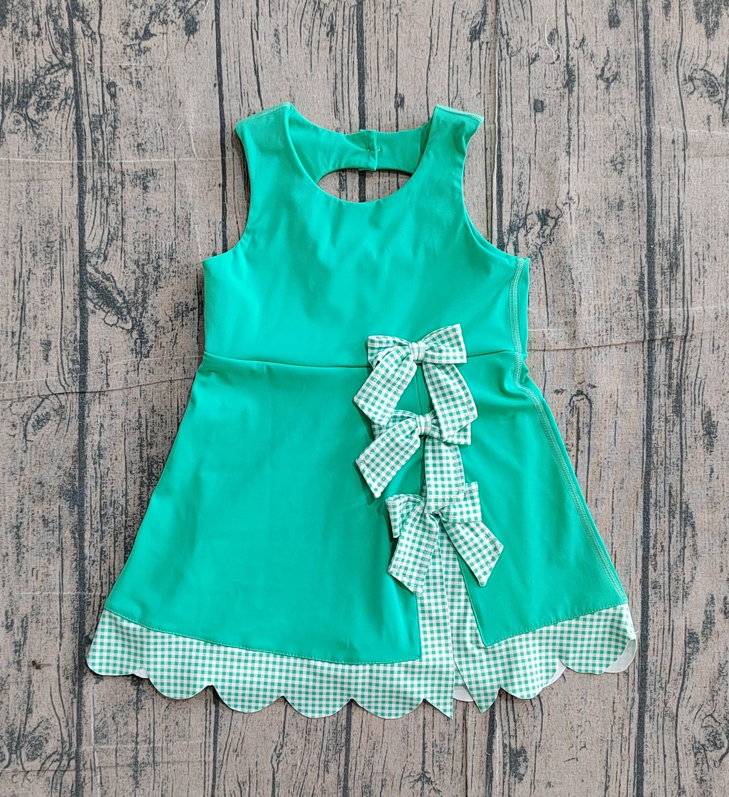 preorder Samples GSD3029 Yoga Green Sleeveless Girls Dress