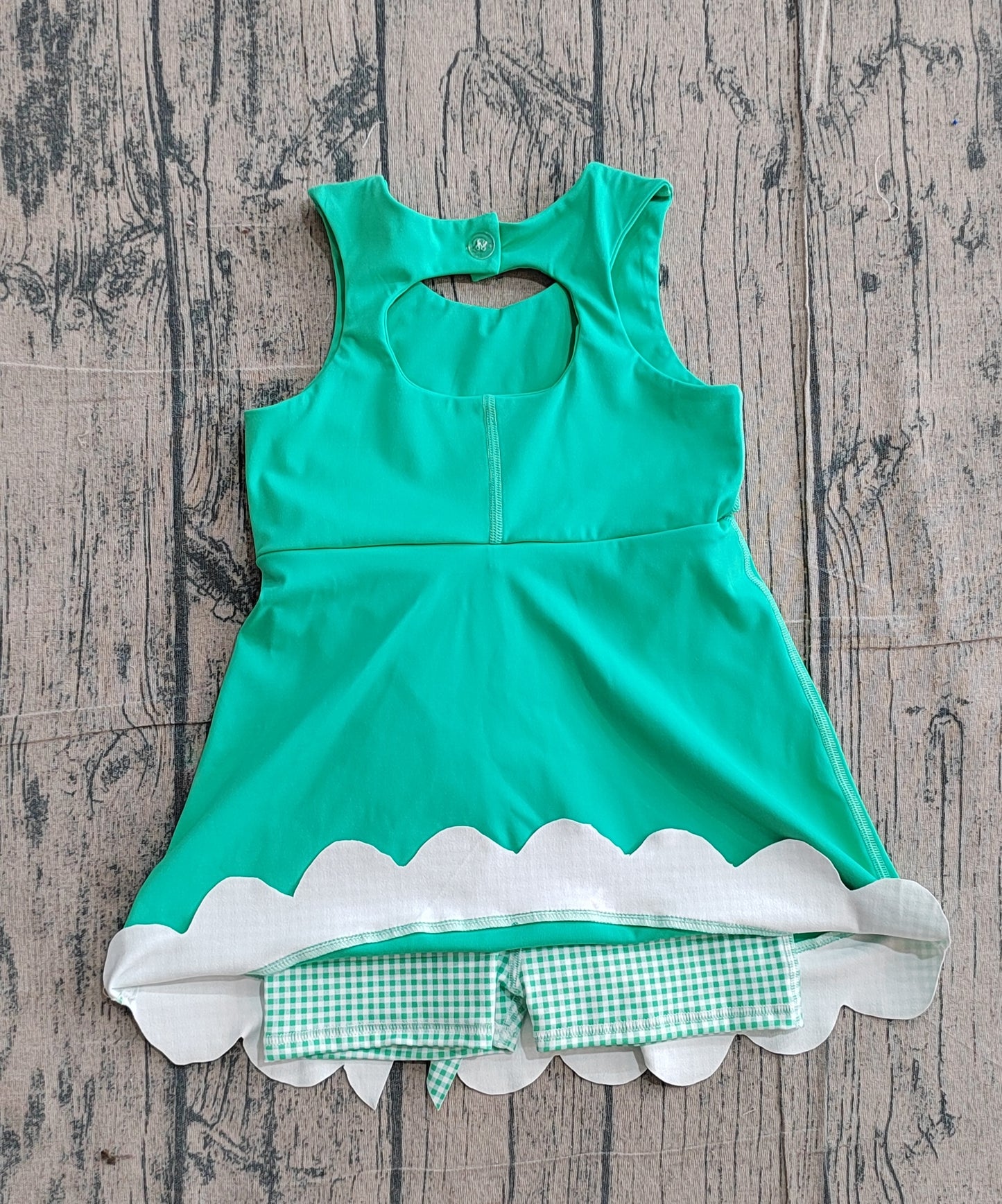 preorder Samples GSD3029 Yoga Green Sleeveless Girls Dress
