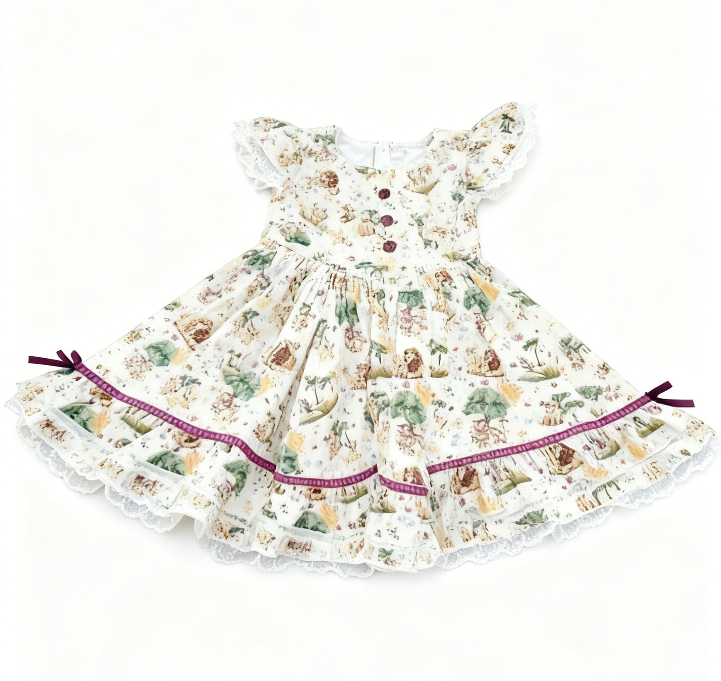 preorder GSD3223 Lion King Flutter Sleeve Girls Dress