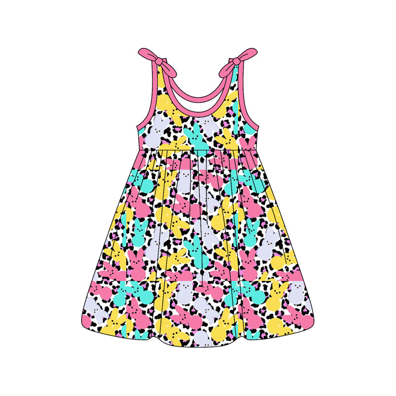preorder GSD3485 Easter Buny Rabbit Camo Girls Dress