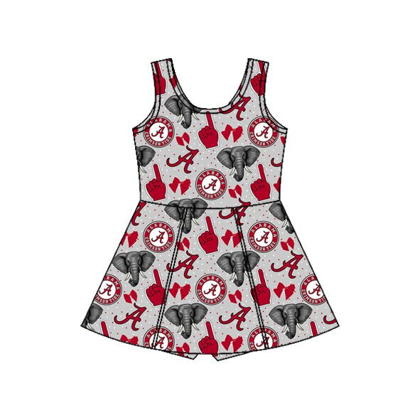 preorder GSD3502 Yoga Football Item Sleeveless Skorts Girls Dress