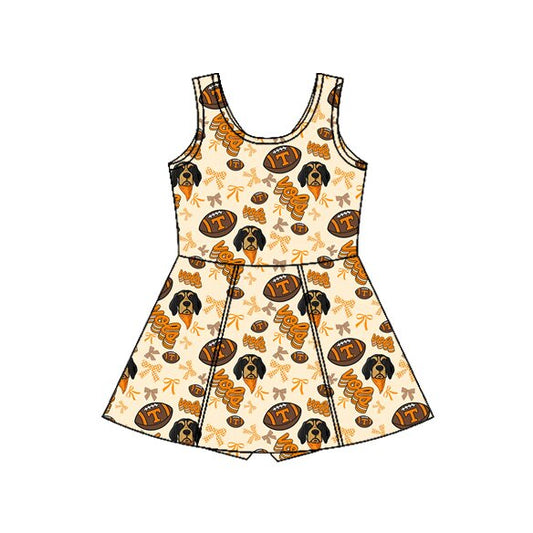 preorder GSD3583 Yoga Football Item Sleeveless Skorts Girls Dress
