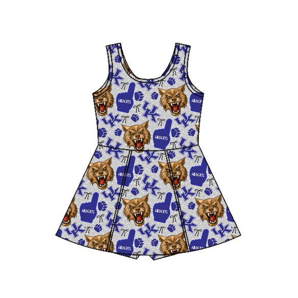 preorder GSD38 Yoga Football Item Sleeveless Skorts Girls Dress