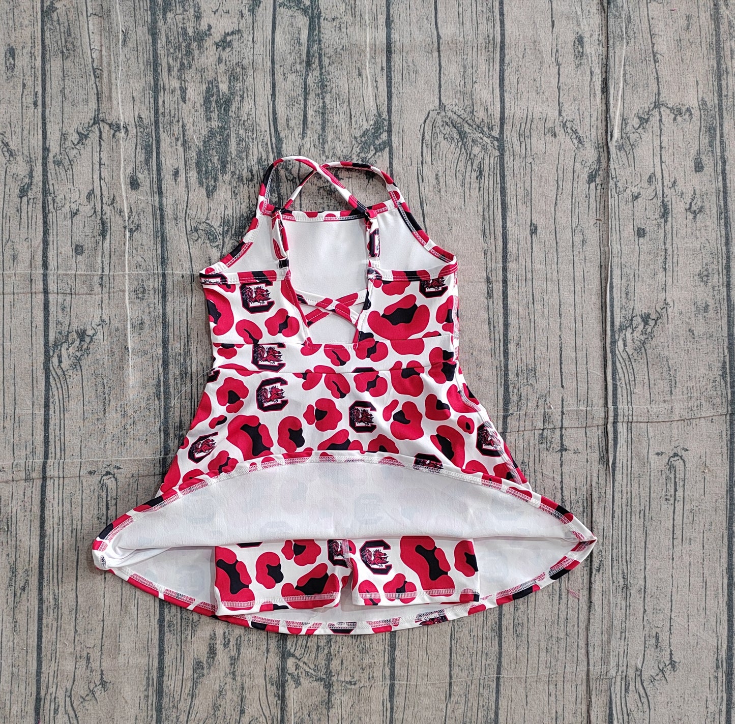 preorder Samples GSD3633 Football Item Camo Sleeveless Skorts Girls Dress