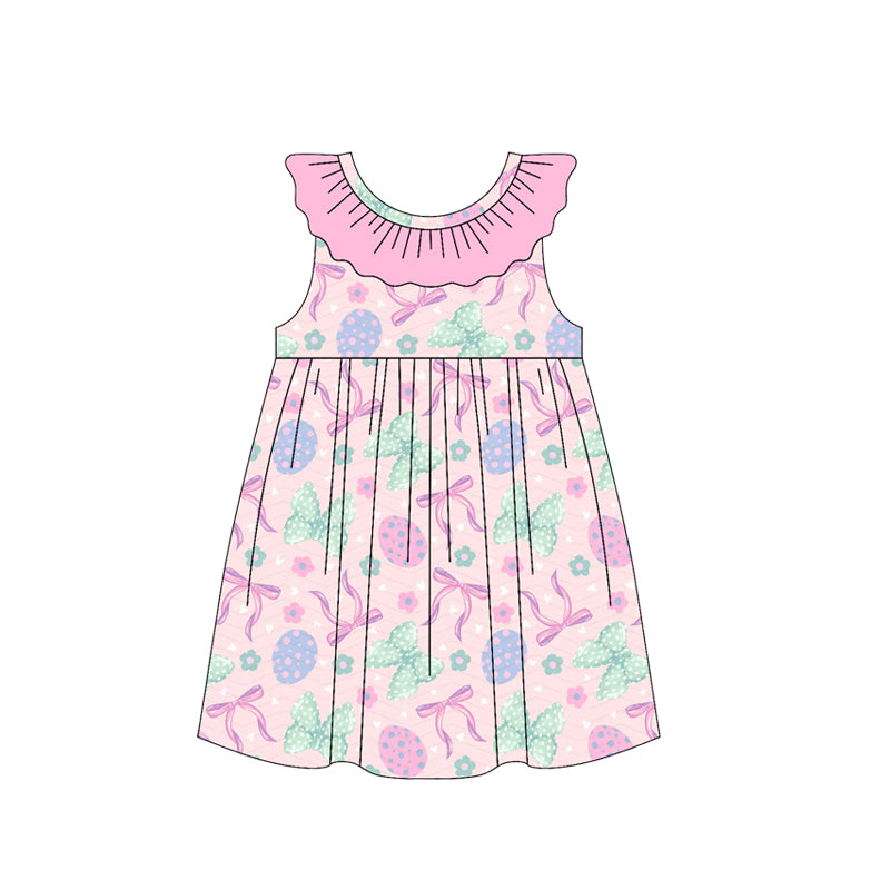 preorder GSD3658 Easter Egg Bows Girls Dress