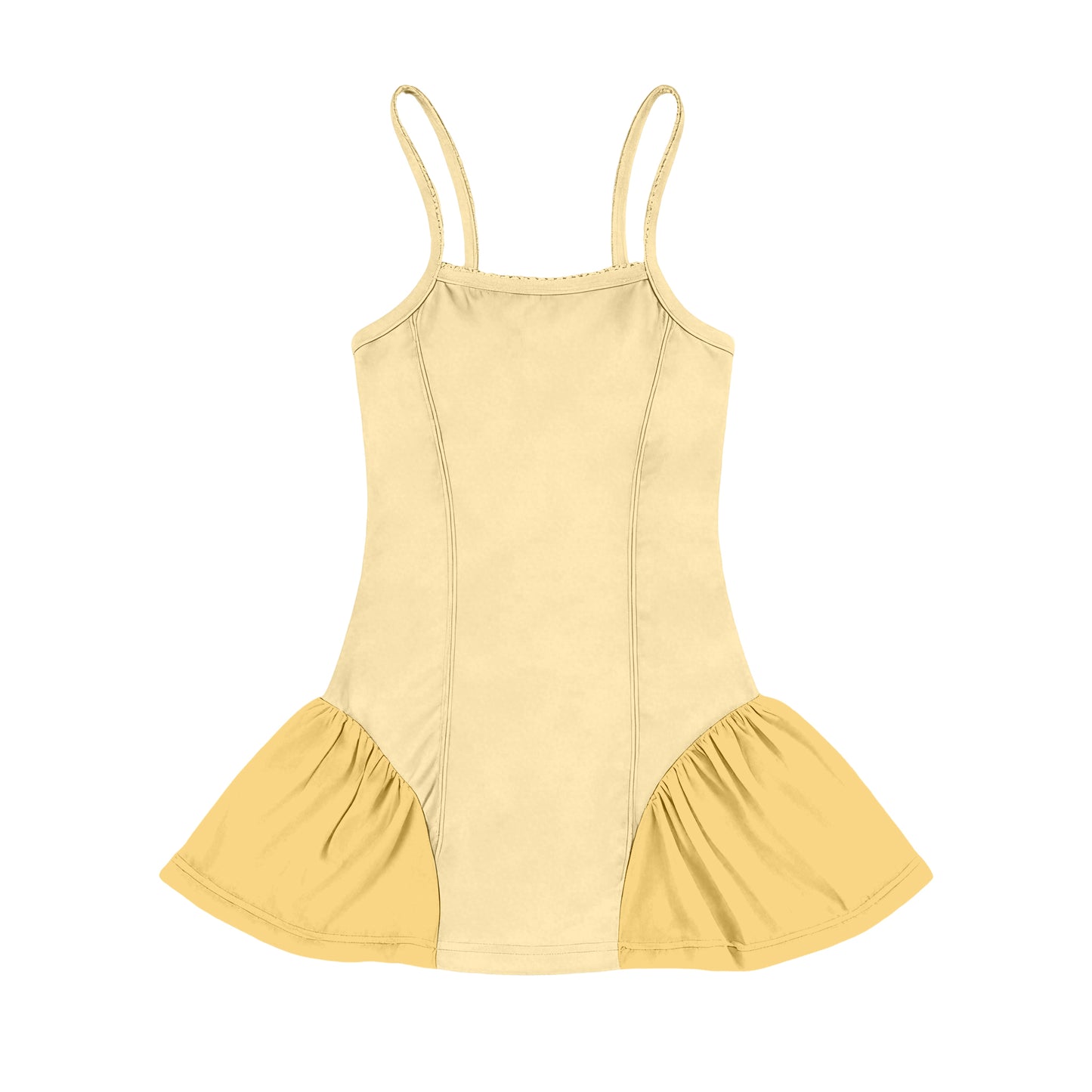 preorder GSD3691 Yoga Light Yellow Skorts Girls Dress
