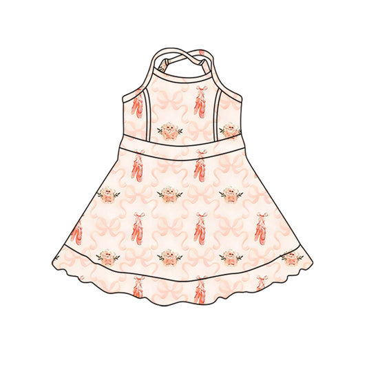 preorder GSD3720 Yoga Dance Shoe Flowers Skorts Girls Dress