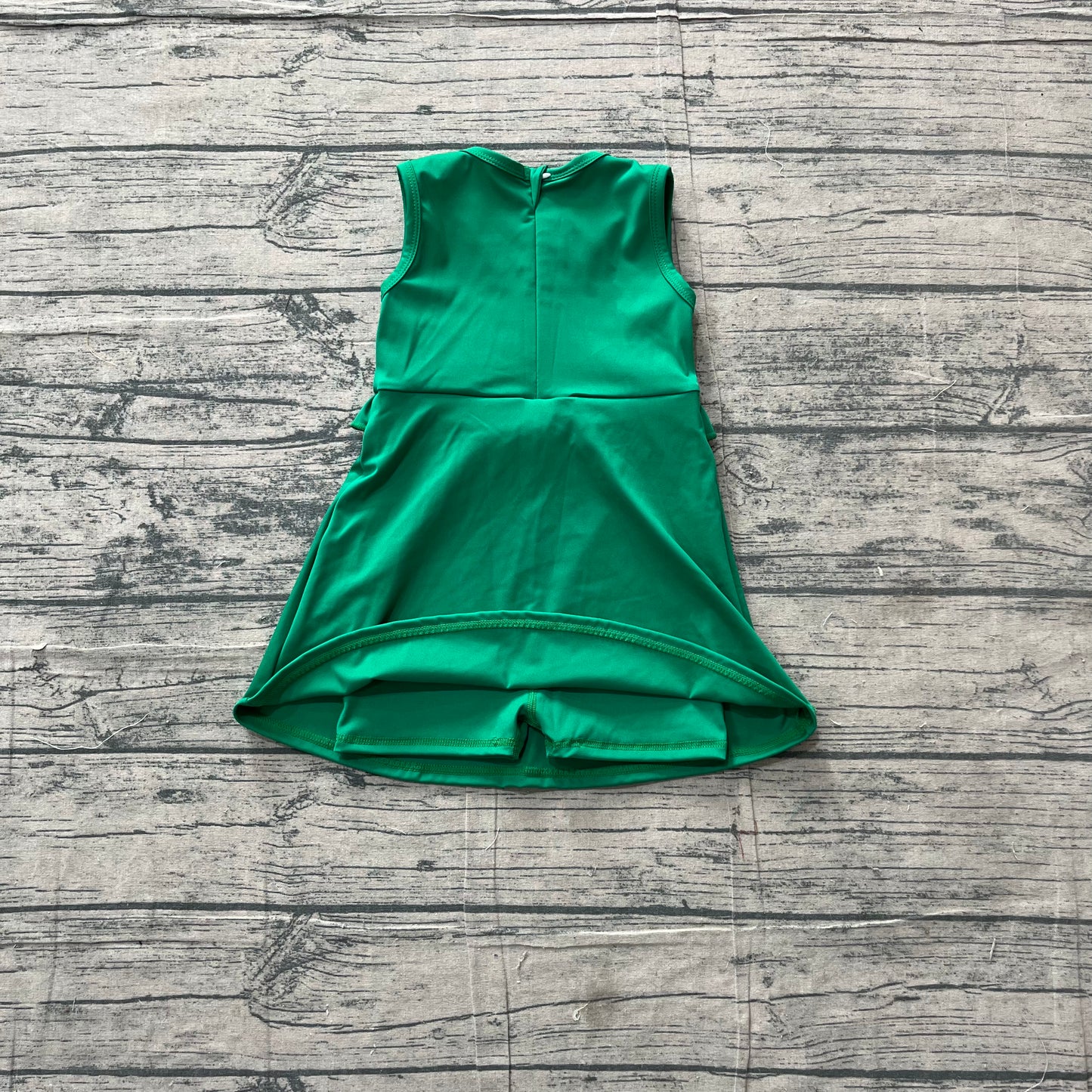 GSD3742 Yoga Green Sleeveless Skorts Girls Dress