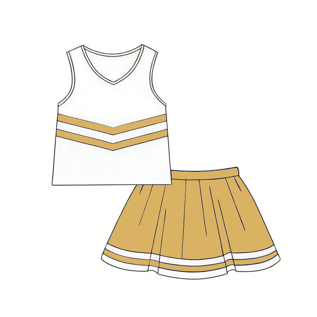 preorder GSD4041 Golden Sleeveless Skorts Girls Set
